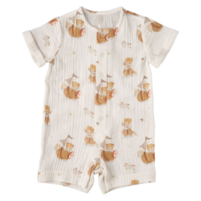 Песочник для мальчика Мишка с зайкой в кораблике Little Star 30171 01